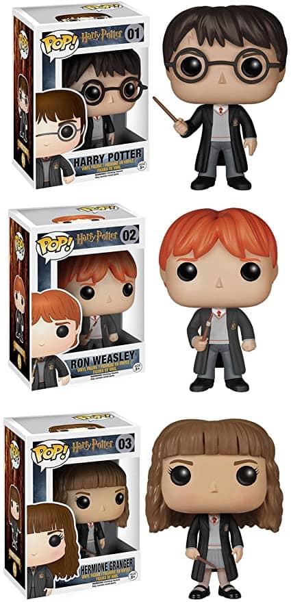 Funko POP Harry Potter Movie Vinyl Collectors Set Harry Potter, Ron Weasley Hermione Action Figure