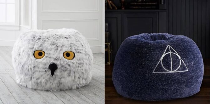 Harry Potter Hedwig Owl / Deathly Hallows Bean Bag Chair