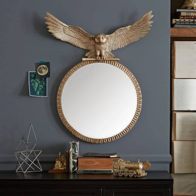 Harry Potter Hedwig Round Mirror