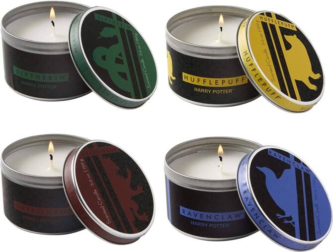 Harry Potter Hogwarts Houses Tin Candles