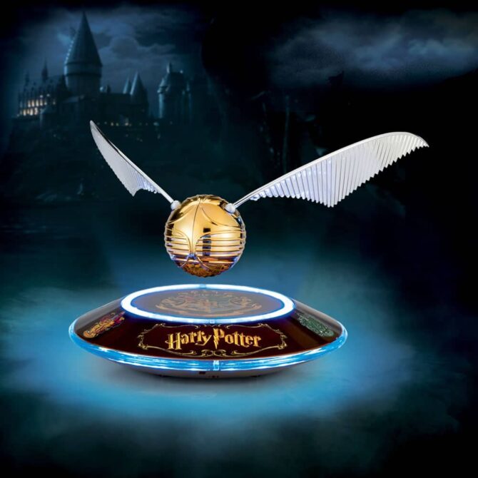 Harry Potter Levitating Golden Snitch Sculpture