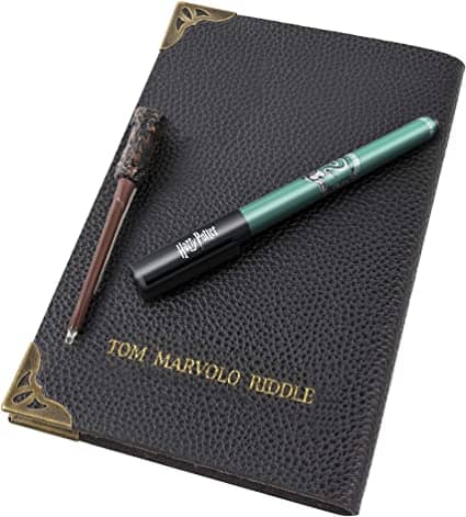 Harry Potter Tom Riddle’s Diary Notebook, Slytherin House Pen, & UV Wand