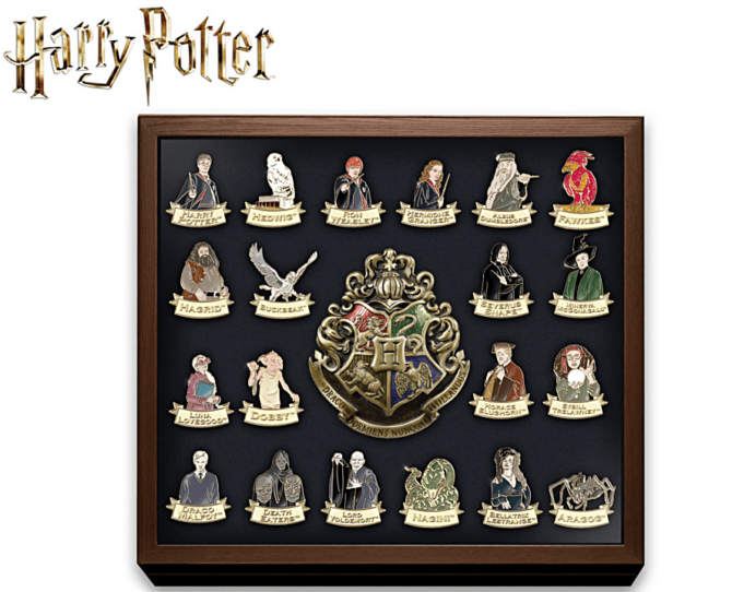 Harry Potter Ultimate Pin Collection With Custom Display