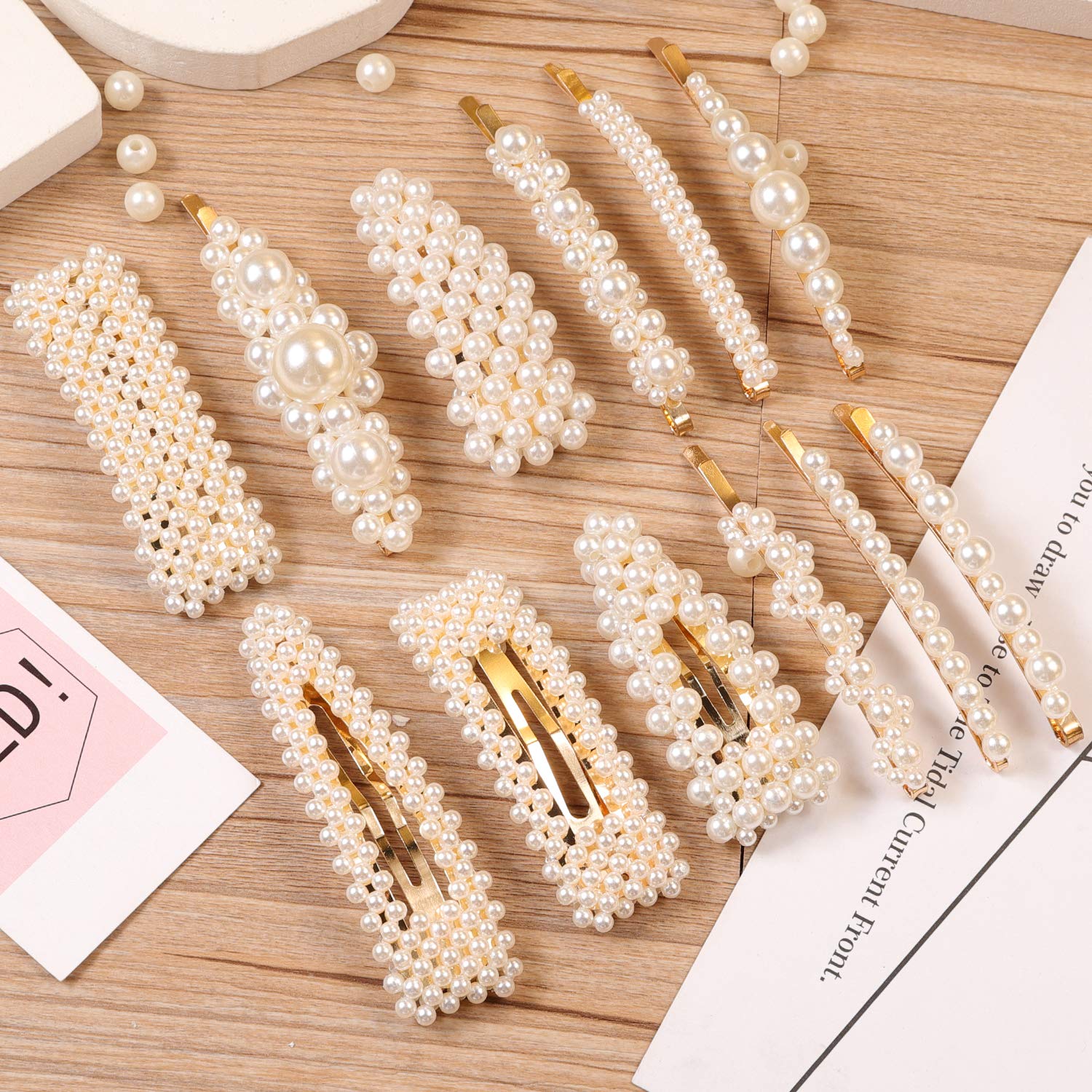 Pearl Hair Clips, 12 Pcs | Amazon Stocking Stuffers | Stocking stuffers For Adults | stocking stuffers for men | mens stocking stuffers | Stocking stuffers for her | Stocking stuffers for guys | Cheap stocking stuffers | Best stocking stuffers | Stocking stuffers for wife | stocking stuffer gifts | Best stocking stuffers