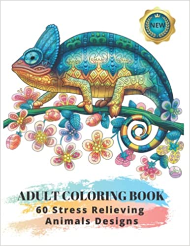 Adult Coloring Book : 60 Stress Relieving Animals Designs: A Lot of Relaxing and Beautiful Scenes for Adults or Kids | Stocking Stuffers For Adults and Kids | Amazon Stocking Stuffers | Stocking stuffers For Adults | stocking stuffers for men | mens stocking stuffers | Stocking stuffers for her | Stocking stuffers for guys | Cheap stocking stuffers | Best stocking stuffers | Stocking stuffers for wife | stocking stuffer gifts | Best stocking stuffers