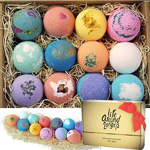 Bath Bomb Gift Set by LifeAround2Angels | Amazon Stocking Stuffers | Stocking stuffers for adults | stocking stuffers for men | mens stocking stuffers | Stocking stuffers for her | Stocking stuffers for guys | Cheap stocking stuffers | Best stocking stuffers | Stocking stuffers for wife | stocking stuffer gifts