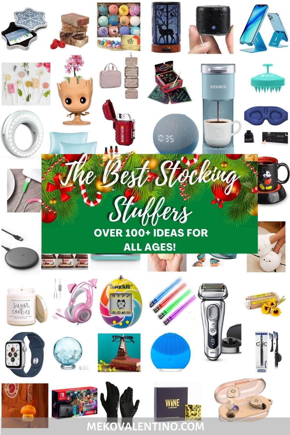Pinterest Pin | The Best Stocking Stuffers For All Ages Gift Guide by @MekoValentino