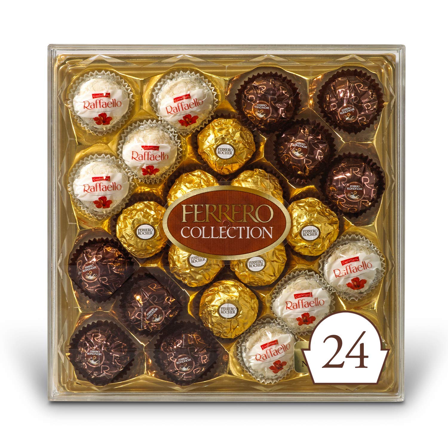 Ferrero Rocher Collection, Fine Hazelnut Milk Chocolates, 24 Count, Gift Box, Assorted Coconut Candy and Chocolates | Stocking Stuffer For Chocolate Lovers | Amazon Stocking Stuffers | Stocking stuffers For Adults | stocking stuffers for men | mens stocking stuffers | Stocking stuffers for her | Stocking stuffers for guys | Cheap stocking stuffers | Best stocking stuffers | Stocking stuffers for wife | stocking stuffer gifts | Best stocking stuffers