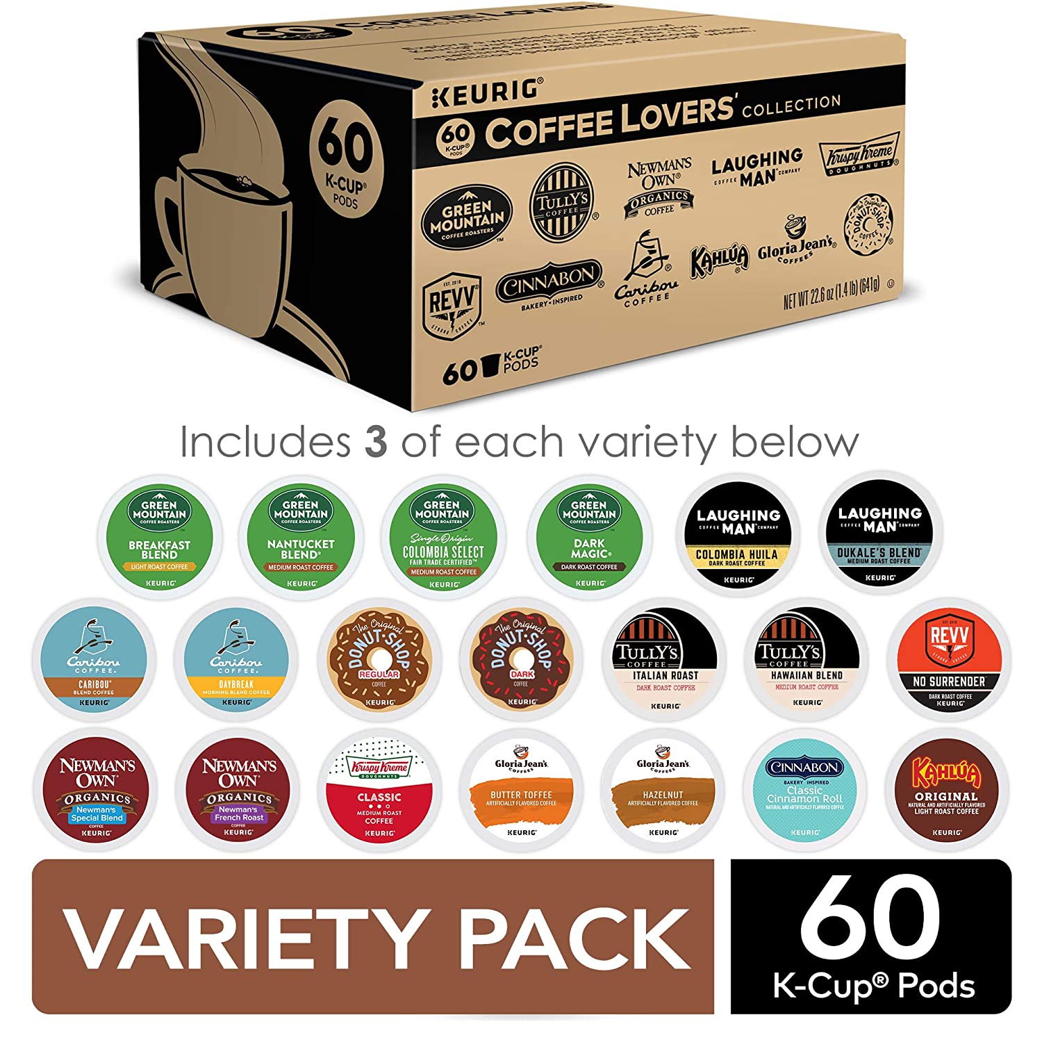 Keurig, Single Serve Coffee K-Pods - Variety Pack