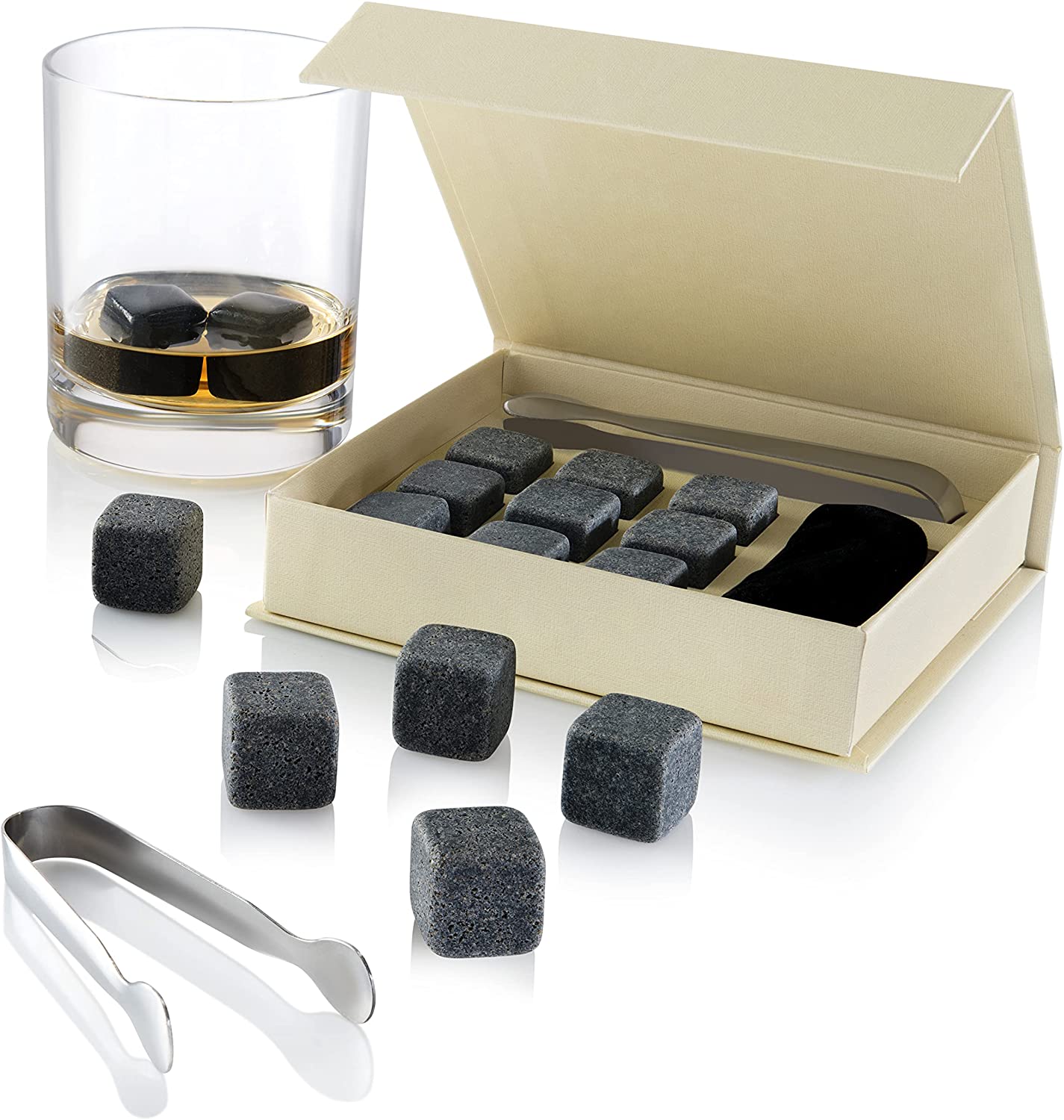 Set of 9 Grey Beverage Chilling Stones [Chill Rocks] } Stocking Stuffer For Foodies | Amazon Stocking Stuffers | Stocking stuffers For Adults | stocking stuffers for men | mens stocking stuffers | Stocking stuffers for her | Stocking stuffers for guys | Cheap stocking stuffers | Best stocking stuffers | Stocking stuffers for wife | stocking stuffer gifts | Best stocking stuffers