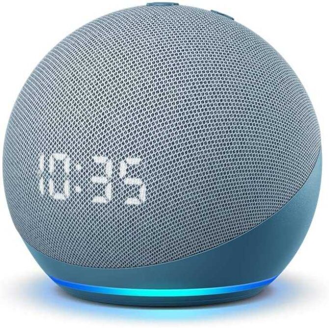 Echo-Dot-5th-Generation Smart Speaker with Clock and Alexa