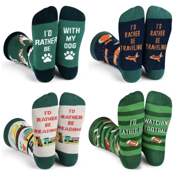 I'd Rather Be Crew Socks - Funny Novelty Gift