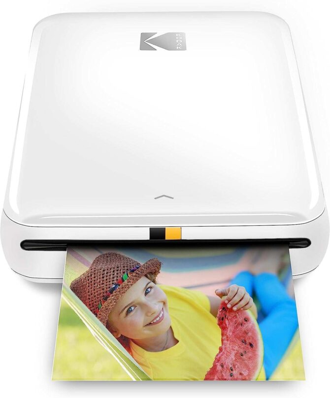 Kodak Step Instant Photo Printer Prints 2x3” Sticky-back Photos With  Bluetooth/nfc, Zink Technology & Kodak App For Ios & Android (pink) : Target