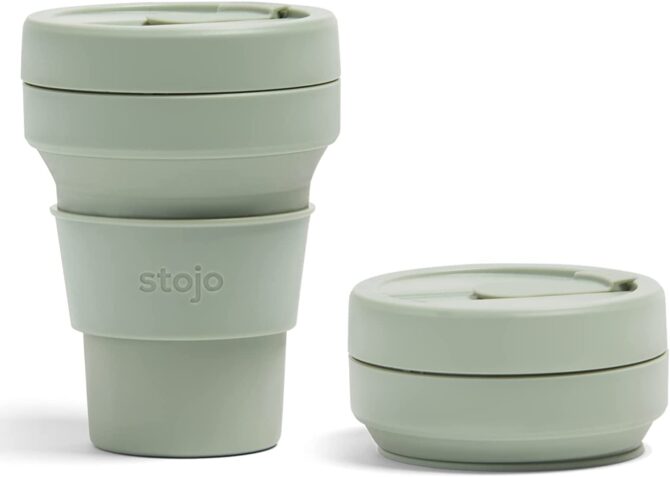 STOJO Collapsible Travel Cup - Sage Green