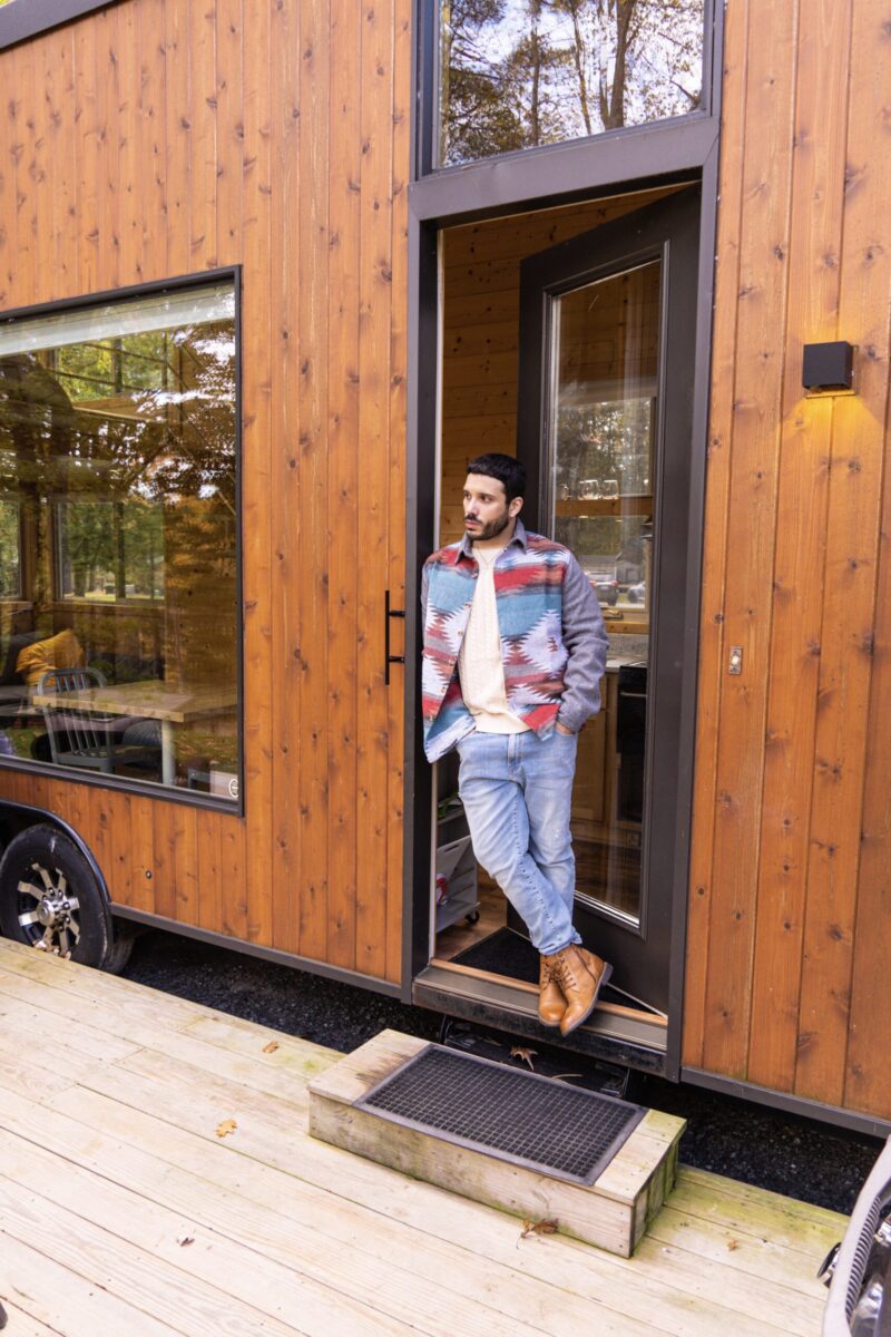 the oki patio at think big a tiny house resort