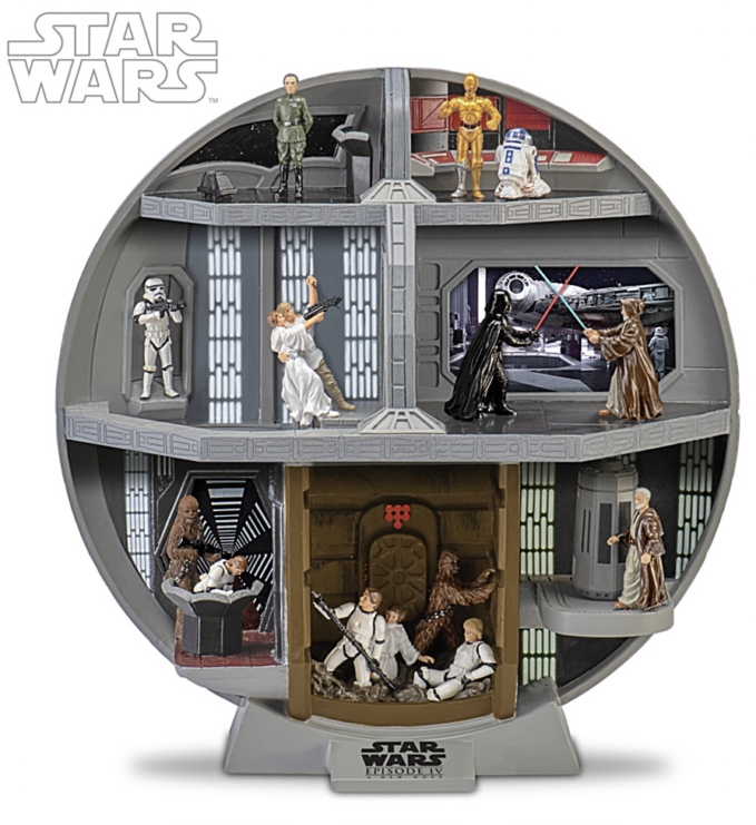 Star Wars Death Star Diorama With 7 Classic Scenes
