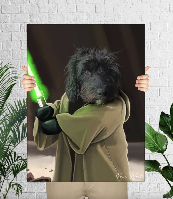Custom Pet Portrait: Jedi