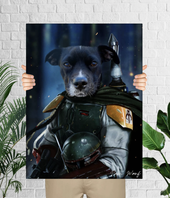 Custom Pet Portrait: Bounty Hunter