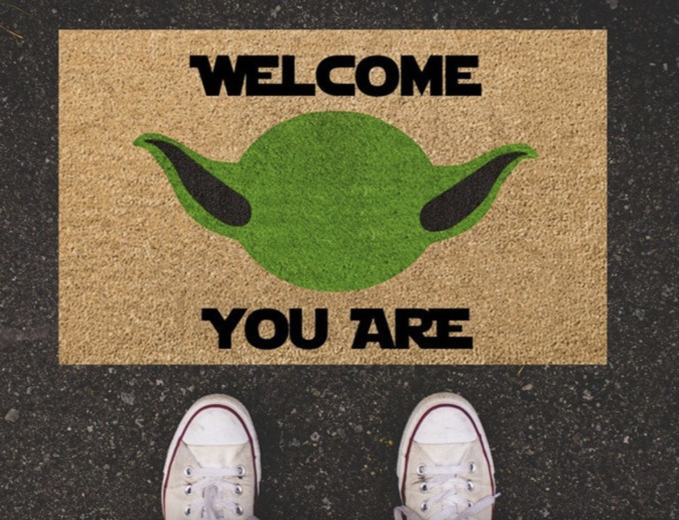 Welcome You Are, Yoda Doormat, Star Wars Gift
