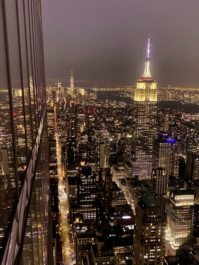 Empire State Building At Night From Summit One Vanderbilt NYC