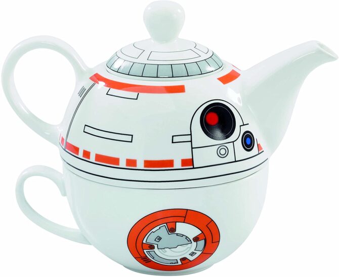 Star Wars BB-8 Ceramic Teapot and Cup Set 12 Ounce Pot, 6 Ounce Mug