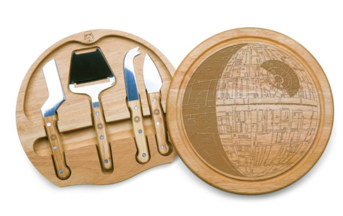 Star Wars Death Star Circo Wood Cheese Board with Tool Set by Picnic Time
