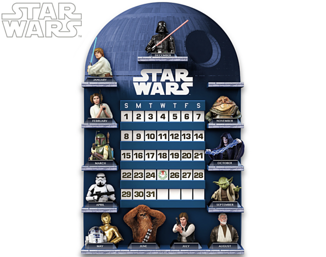 Star Wars Perpetual Calendar Collection With Display
