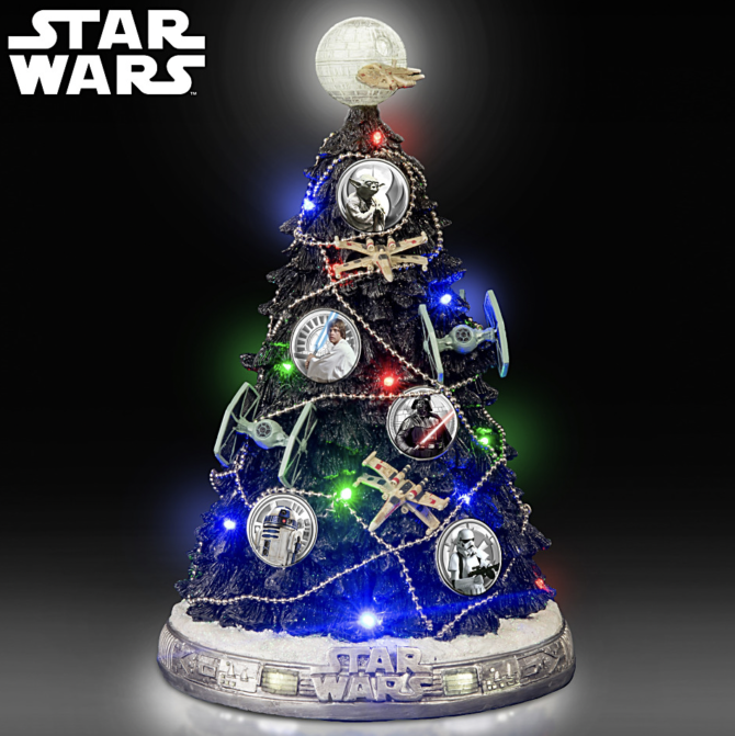 Star Wars Tabletop Tree Sculpture With Lights And Music