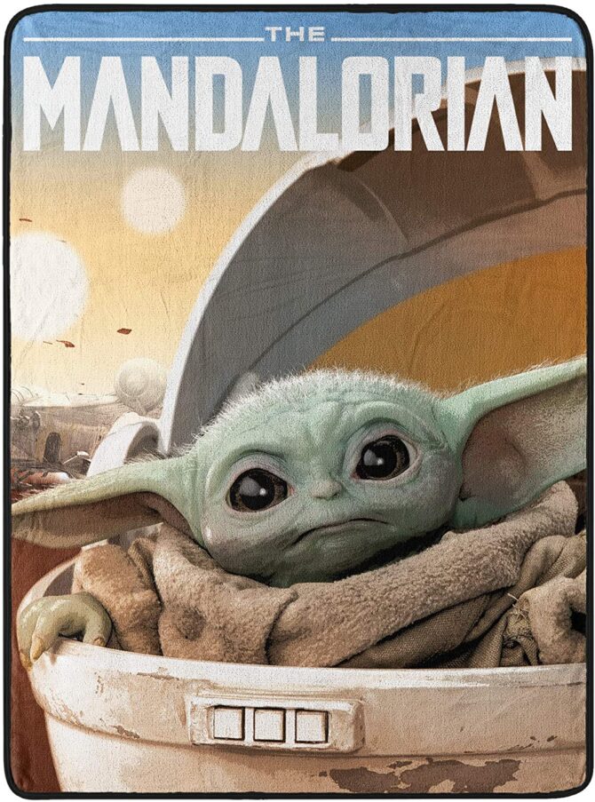 Star Wars The Child Grogu Baby Yoda Throw Blanket
