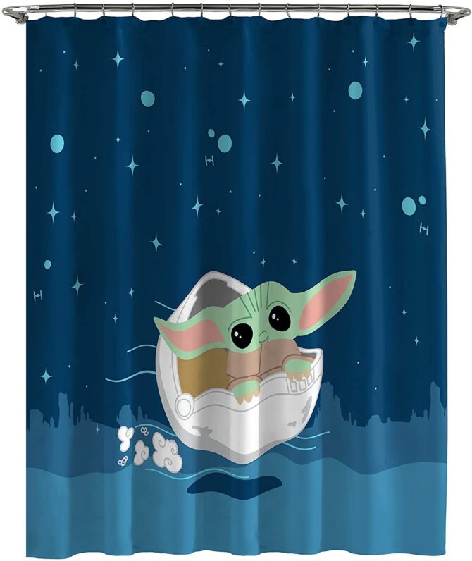 Star Wars The Mandalorian The Child Grogu Baby Yoda Curtain