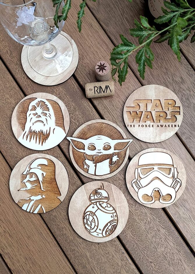 Star Wars Wood Coasters