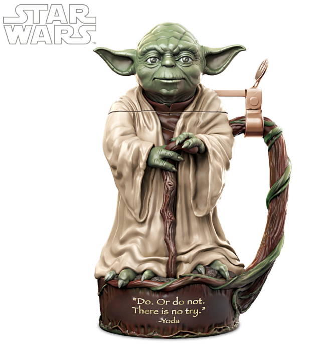 Star Wars Yoda Jedi Master Heirloom Porcelain Stein