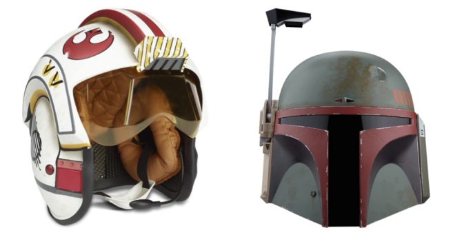 Star Wars Luke Skywalker Helmet and Boba Fett (Re-Armored) Helmet