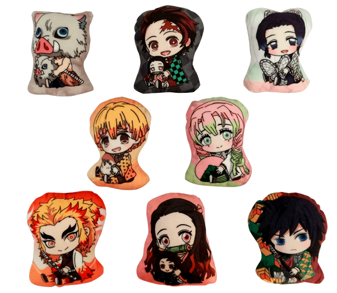 Demon Slayer Kimetsu no Yaiba Throw Pillow Inosuke Tanjiro Shinobu Zenitsu Mitsuri Rengoku Nezuko Giyu