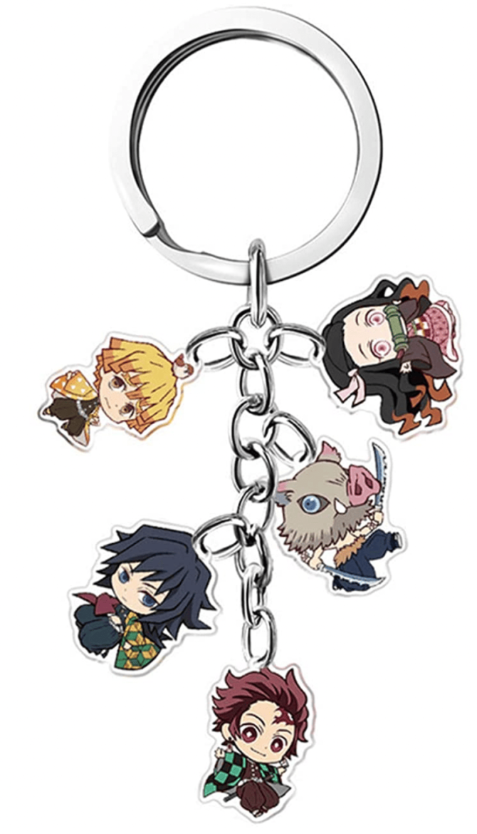 Demon Slayer Kimetsu no Yaiba Keychain Tanjiro Nezuko Inosuke Zenitsu Giyu