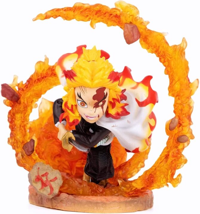 Demon Slayer Kimetsu no Yaiba Rengoku kyojuro Figure Statue Figurine Model Doll