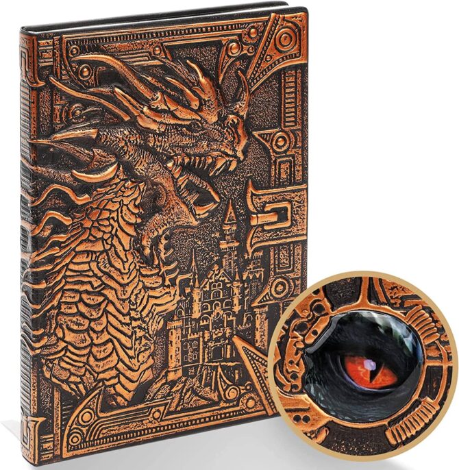 3D Dragon Journal Red Bronze