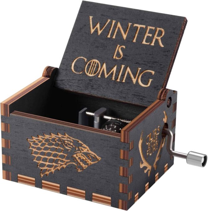Game of Thrones Hand Crank Music Box Wood by Huntmic