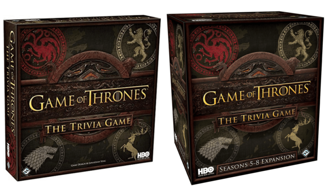 HBO Game of Thrones Trivia Game and Seasons 5-8 Expansion