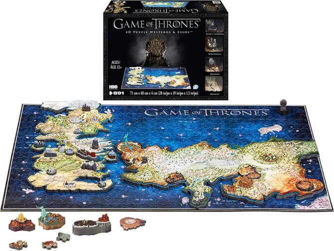 4D Cityscape Game of Thrones (GoT) 3D Westeros & Essos Map Puzzle