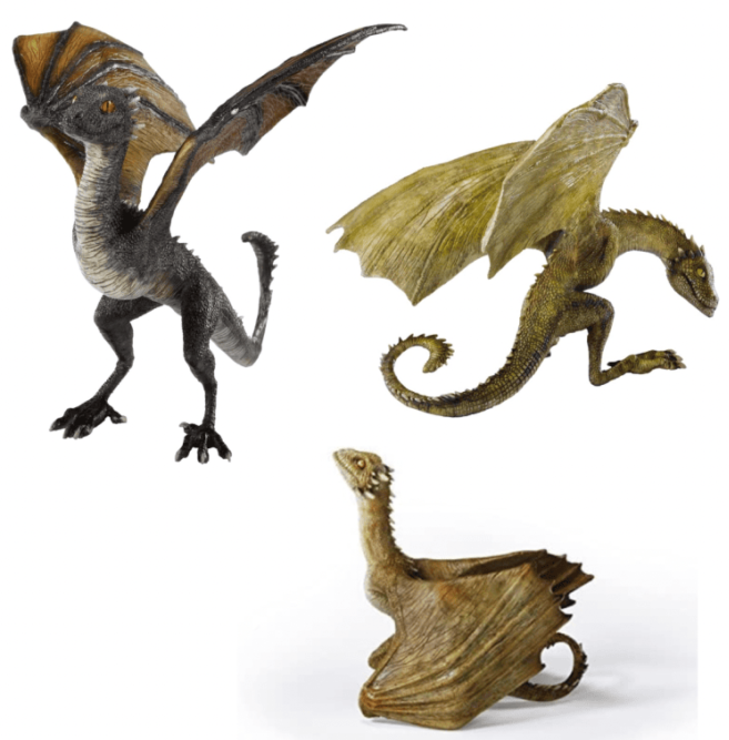 Game of Thrones Drogon Viserion Rhaegal Baby Version Figure The Noble Collection