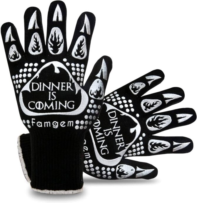 Game of Thrones Grill Gloves Oven Mitts Kitchen by Famgem Dinner is Coming
