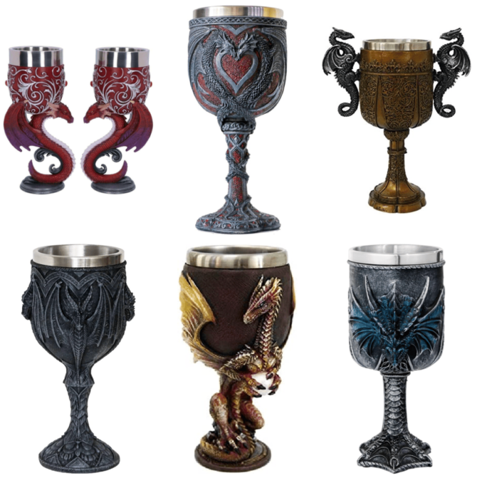 Dragon Goblet Cups 