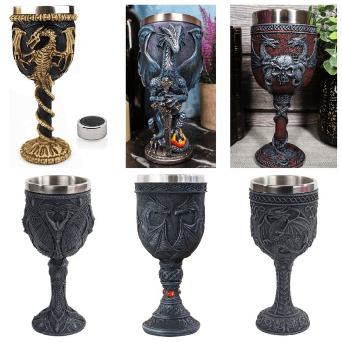 Dragon Goblet Cups 