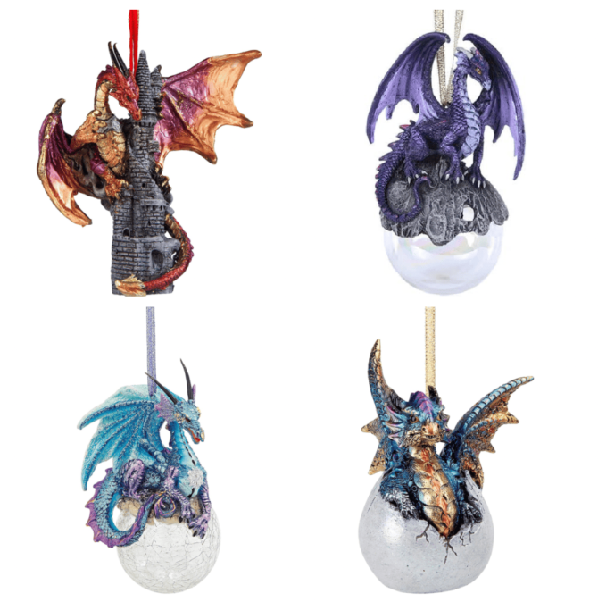 Dragon Holiday Ornaments Christmas Tree