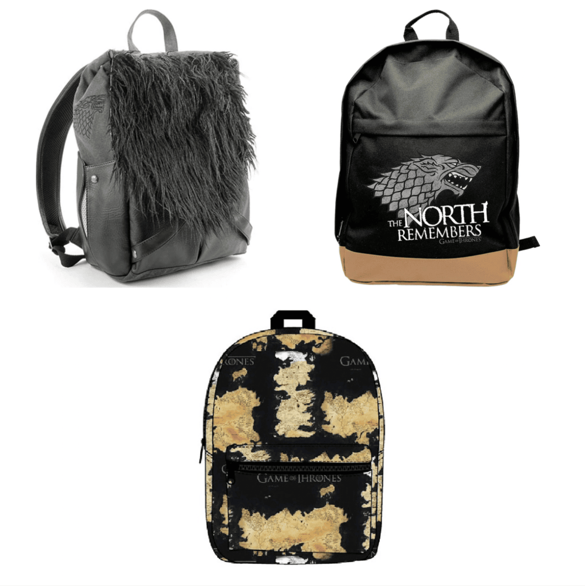 Game of Thrones Backpack Bag Jon Snow - Westeros - The North Remembers - Direwolf