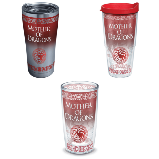 Game of Thrones - Mother of Dragons Tumbler Cup Insulated, With Lid, & No Lid