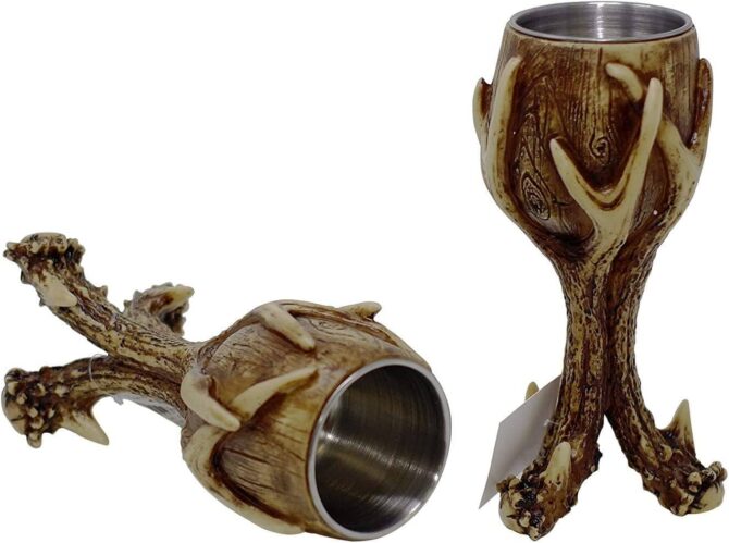 House Baratheon Wild Deer Antler Stag Red Whiskey Goblet Game of Thrones House of the Dragon
