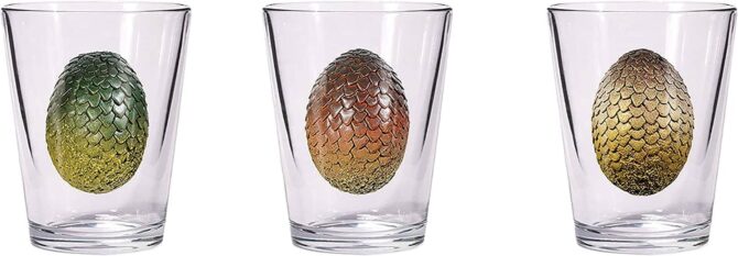 Game of Thrones Dragon Egg Shot Glass Set by Dark Horse