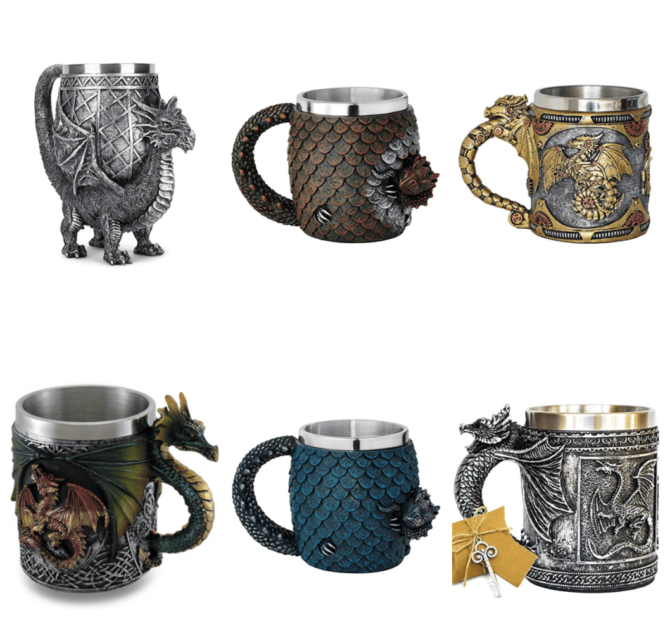 Dragon Mugs Cups